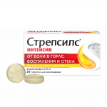 Стрепсилс Интенсив мед-лимон таб. для рас. 8,75 мг №24