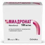 Милдронат раствор для в/в и в/м введ 100 мг/мл 10мл №10